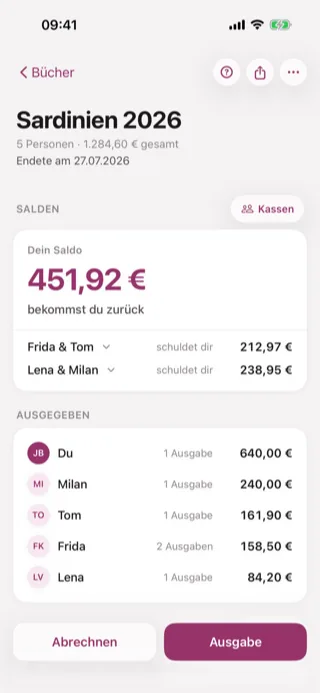 uABu Ausgabenbuch